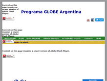 Tablet Screenshot of globeargentina.org